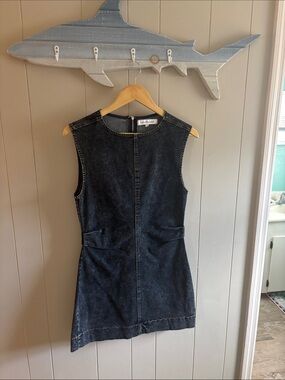 Sleeveless Denim Mini Dress - Black - Style & Co.